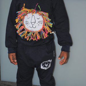 Blue Lion Sweater + Pants  Set